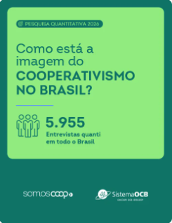 Pesquisa publicada pelo Sistema OCB nacional mostra fortalecimento da imagem do cooperativismo junto aos brasileiros